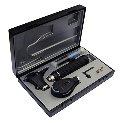 Set oto oftalmoscop Riester cu fibra optica