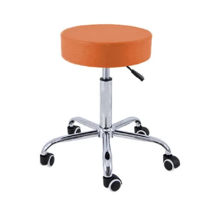 Taburet cu baza din otel cromat H 50/67cm