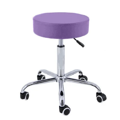Taburet cu baza din otel cromat H 50/67cm