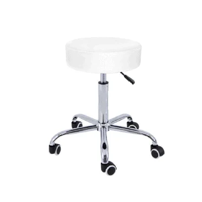 Taburet cu baza din otel cromat H 50/67cm