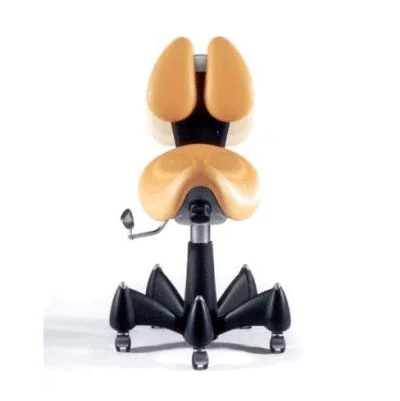 Taburet medical cu sezut tip PONEY LUXURY TEHNOGEL cu spatar H 48/68cm